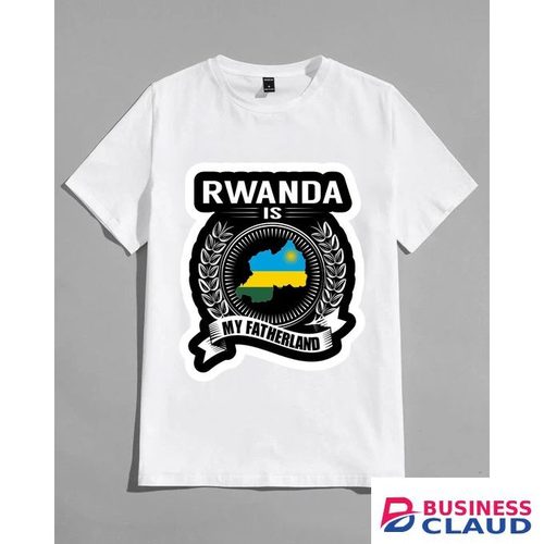 RWANDA IS MY FATHERLAND – White Unisex T-Shirt.Rwanda Is My Fatherland Tee – White Heritage Edition.
