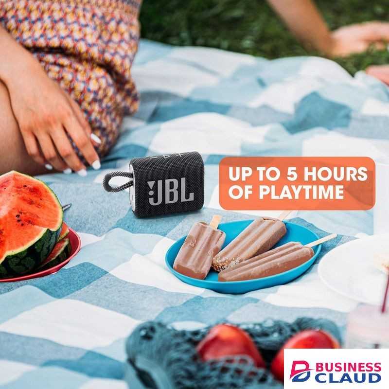 Jbl Go 3 - Portable Bluetooth Speaker, big audio - punchy bass, IP67 waterproof and dustproof, 5 hours of playtime, for travel, home and outdoor