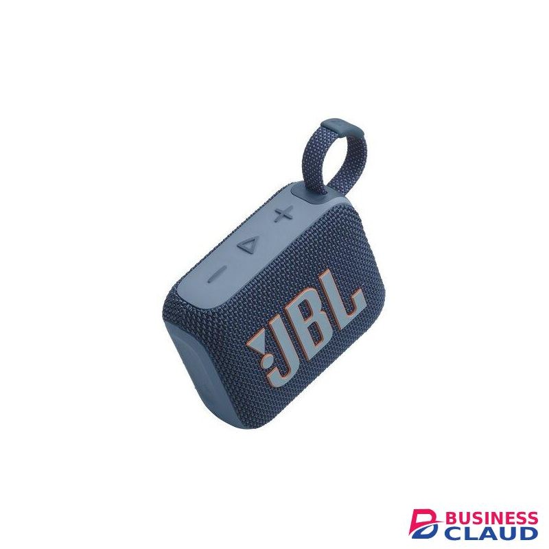 Jbl Go 4 Ultra-Portable Bluetooth Speaker with Up to 7 hours of playtime on a single charge, Multi-speaker connections, Waterproof and dustproof - Blue