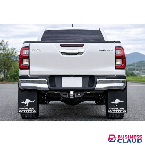 Universal black Mudflaps with Hardware – Go! Go! JAOS Style