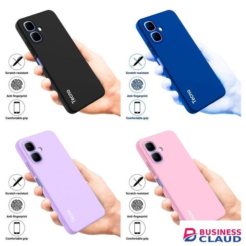 Tecno Pop 10 / Smart 10 / Spark Go 2 Original liquid silicone Phone Case/Cover in Black,Blue,light purple(Lilac) & Pink