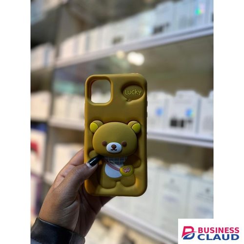 iphone 12 3D Bee Hello Kitty Face Grip Tok Holder Cartoon fancy Silicone Soft Phone Case/cover