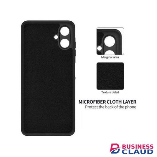Samsung Galaxy A07 Cover Black Original Premium Silicone Heavy Duty Protection Comfortable Grip Phone Case/ Cover
