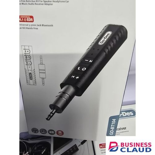 Go-Des GD-BT104 Car AUX Bluetooth Receiver with Noise Cancelling Technology