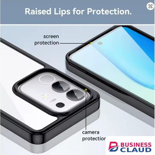 Vivo Y29 4G Transparent, Clear And Colorless With Black Edges New Skin Unique And Stylish Phone Case/ Cover