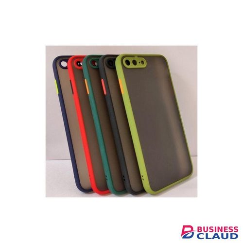 Apple iPhone 8 Plus Phone Case, Translucent Frosted Smoke Mobile Cover with Raised Camera Protection for Second Device