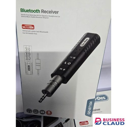 Go-Des GD-BT104 Car AUX Bluetooth Audio Adapter for All Audio Systems