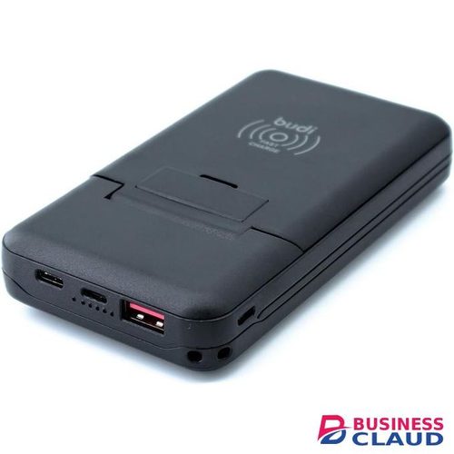 BudiPB515QB is a 10,000mAh multi-functional power bank designed for versatile on-the-go charging