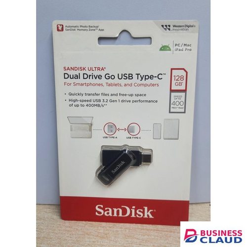 Sandisk 128GB Dual Drive Go – 2-in-1 USB Type-A & Type-C USB Flash Drive