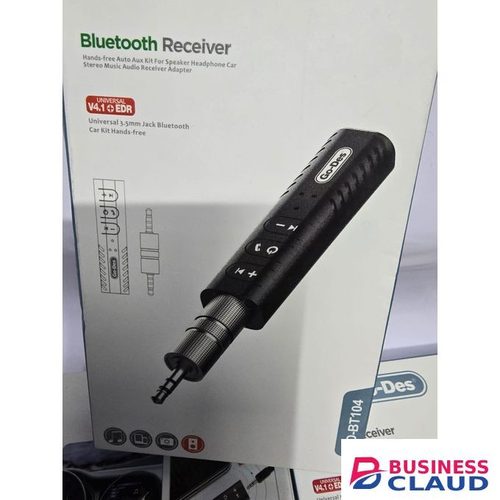 Go-Des GD-BT104 AUX Bluetooth Audio Jack for Car Hands-Free Use