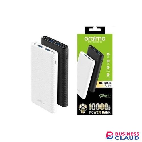 Oraimo Original Powerbank 10000Mah For Tecno Phones Pop 6 Go + Headset + Smart Watch