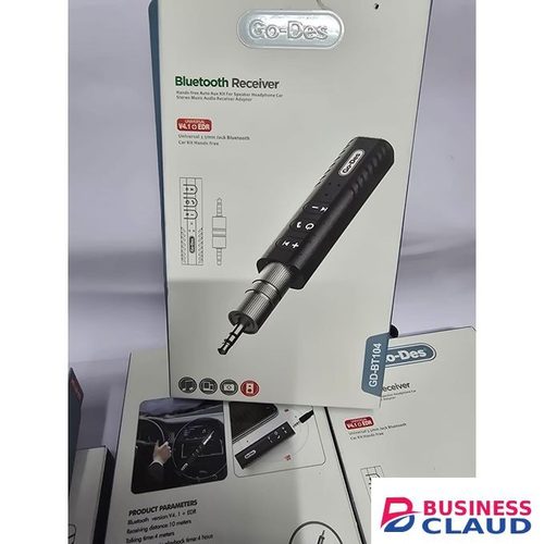 Go-Des GD-BT104 Car AUX Wireless Music Adapter with Compact Plug-In Design