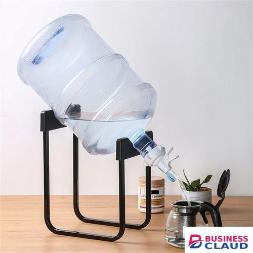 Modern Large Water Dispenser Stand: Economical & Practical Water Saving Solution - Black, Stainless Steel