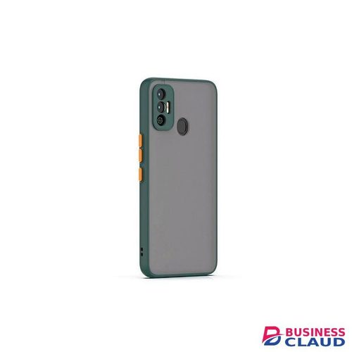 Tecno Spark 7 Phone Case, Translucent Frosted Smoke Mobile Cover with Raised Camera Protection for Second Device
