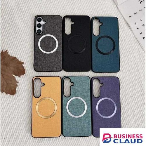 Samsung Galaxy A56 TPU and Leather Black Heavy Protection Phone Case/ Back Case