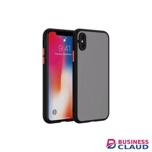 iPhone XS Phone Case, Translucent Frosted Smoke Mobile Cover with Raised Camera Protection for Second Device