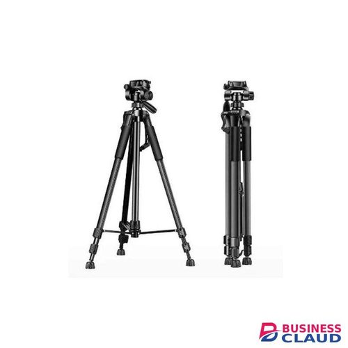 3366 Height Adjustable Aluminum Alloy Tripod stand Compatible with All Smart Phones, Camera, Go Pro Maximum Operating Height 5 ft Maximum Load Capacity up to 5kg