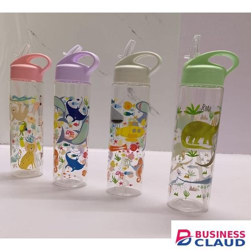 600ml 500ml 400ml Kids Water Bottle with Straw, Leak Proof, Durable, Lightweight, Easy Carry, Suitable for School, Outdoor, Sports, Travel, BPA Free, Safe and Fun for Children. Green, Pink, Violet