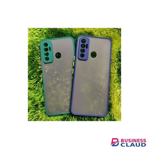 Tecno Spark 7P Phone Case, Translucent Frosted Smoke Mobile Cover with Raised Camera Protection for Fourth Device