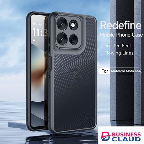 Dux Ducis Motorola Moto G56 Phone Case, Aimo Series Flowing Line Translucent Matte Back Protective Cover