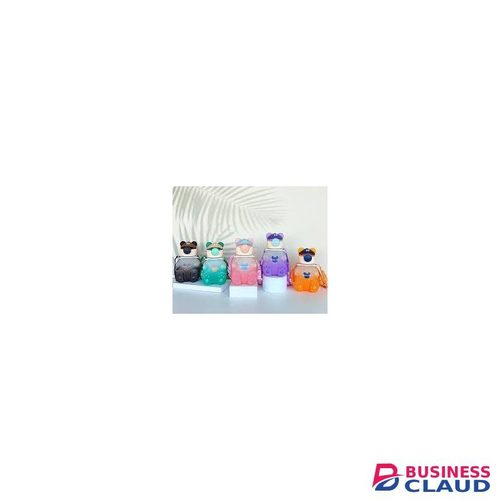 2 PCs Naughty Bear Cartoon Water Bottle – 800ml, BPA-Free Plastic Bottle with Strap for Adults & Kids – Leak-Proof Sports & Travel Flask, Reusable Drink Bottle for Office, Gym & Outdoor Use