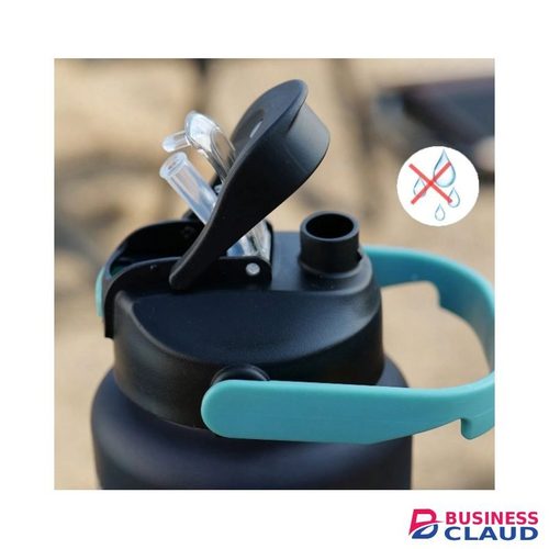 3 Pcs Motivational Sports Bottle,2000ml/800ml/300ml, BPA-Free Sports Bottle