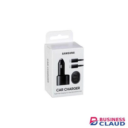 Samsung Car Charger Super Fast Charging 2.0 Dual Port 45W and 15W USB-C Car Adapter Compact Durable Charger for Galaxy Devices Tablets Smartphones On-the-Go