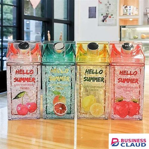 600ml Ice Crystal, Double Wall Water bottle with Straw / Beverage/ Smoothie Bottle for Outdoors