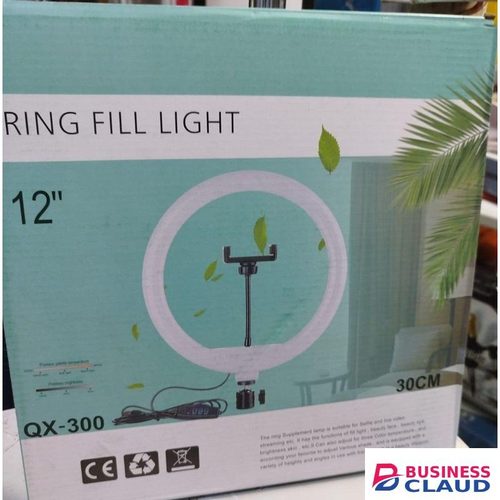 12-Inch Portable LED Ring Light With Rechargeable Battery Support And Tripod For Content Creators On The Go