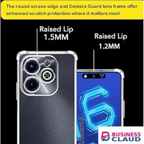 Tecno Pop 8 Spark 20 Spark 20C Spark Go 2024 Smart 8 Hot 40i P55 A70 Original Best Shockproof Silicone Protective Back Cover Case