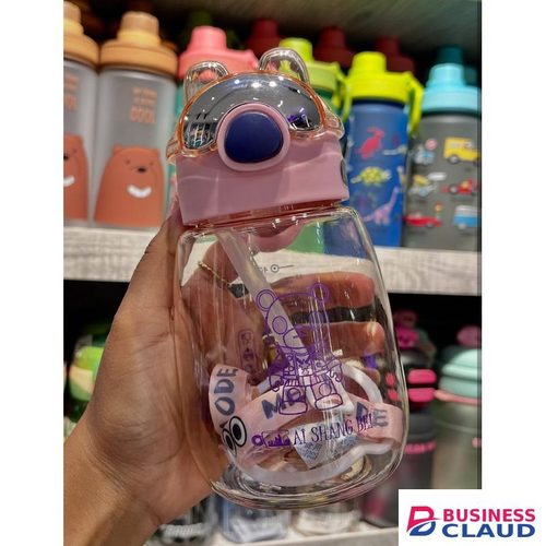 Kids Water Bottle with Straw and Strap 420ml