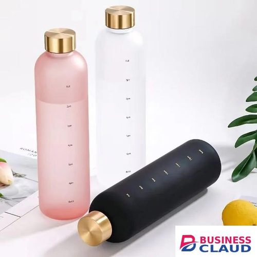 BPA Free Frosted 1000ml Space Time Scale Cup