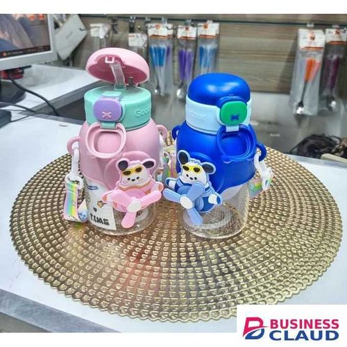 1PC Kids Water Bottles With Straw 450mls