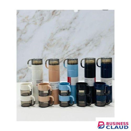 Stainless Steel Hot/Cold Flask - Water Bottle 800ml - Black