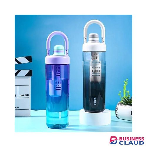 Fashion Gradient Colour Outdoor Sports Portable 1L Water Bottle with Strainer Leakproof, BPA-Free, Lightweight, Ideal for Gym, Hiking, Cycling, and Daily Use