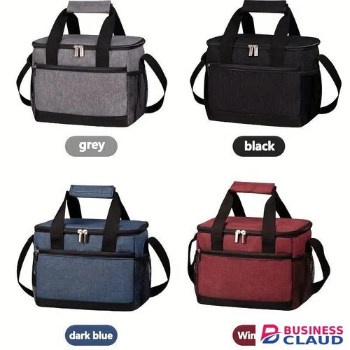 Insulated Lunch Bag for Women & Men, Large Capacity Lunch Box with Adjustable Shoulder Strap, Leakproof Reusable Cooler Bag black,blue,red grey