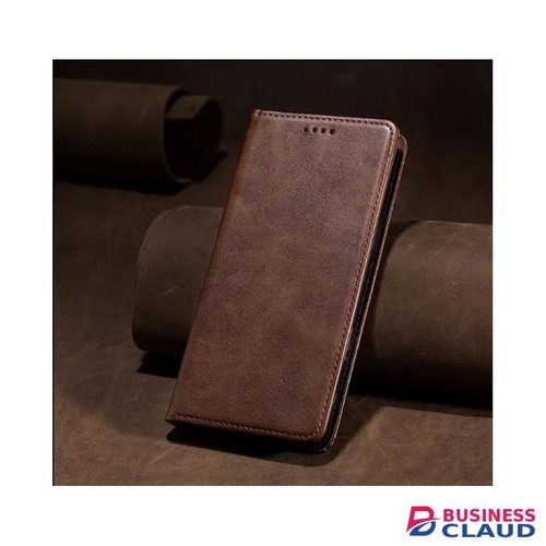 Premium Flip Wallet Leather Case for Tecno Spark Go 2023 Stylish Book Cover with Card Slots and Full Protective Design - Royal Brown Leather