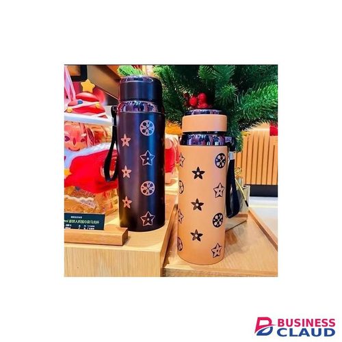 800ml Stainless Steel Insulated Travel Flask - Keeps Drinks Hot & Cold for 8 Hrs - Portable Thermos Bottle for Office, School & Outdoor Activities