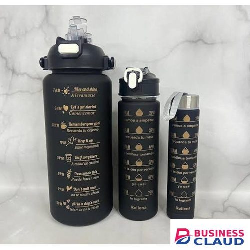 3pcs Set Motivational Water Bottle