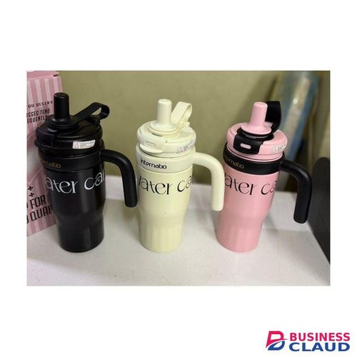 Internatio (550ml) StylishThermal Cup for Gym going, Office, Travelling-Black