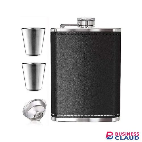 Stainless Steel Hip Flask 8 oz for Men and Women - Liquor Flask Or Wine Whiskey Alcoholic Beverage Holder with Funnel Gift Set