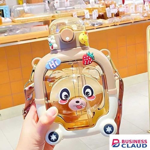 1000 Ml Teddy Bear Design Water Bottle