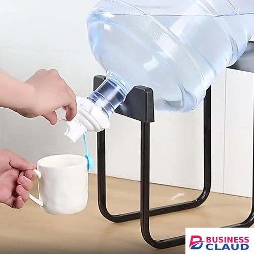 Water Jug Holder Stand, Universal Water Cooler Stand Drinking Water Cooler Rack with Reusable Spout Bottled Water Stand Supplies for Dormitories and Offices