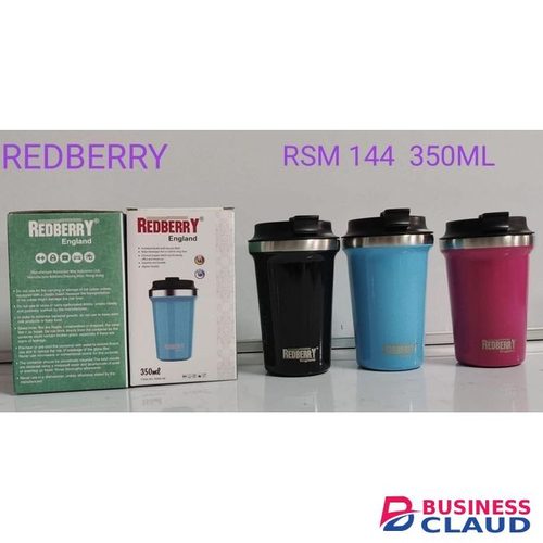 Redberry Premium Vacuum Travel Mug – 350ml Double-Wall Insulated Coffee Tumbler for Hot & Cold Drinks – Leakproof & Travel-Ready