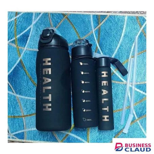Bottles 3-in-1 Motivational Hydration Bottle Set 2000ml, 700ml, 300ml