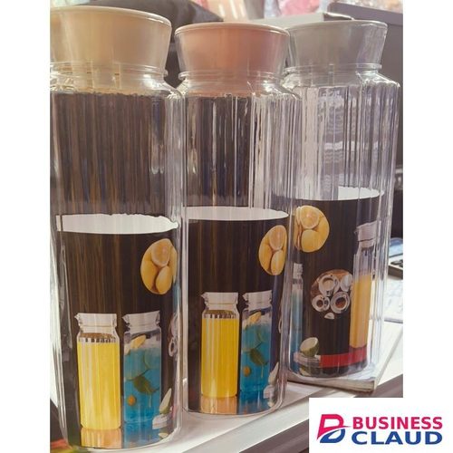 1.3L Clear Acrylic Juice/milk bottle or fridge container