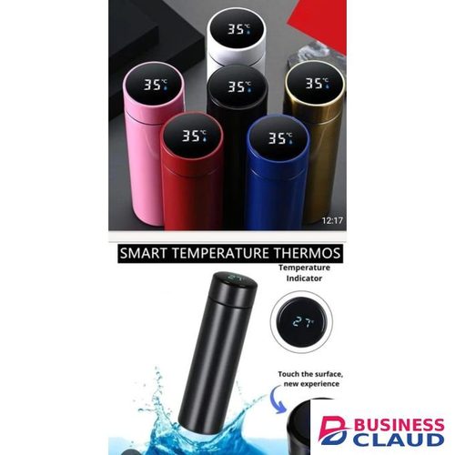 led display smart cup temperature display vacuum insulated thermos water bottle