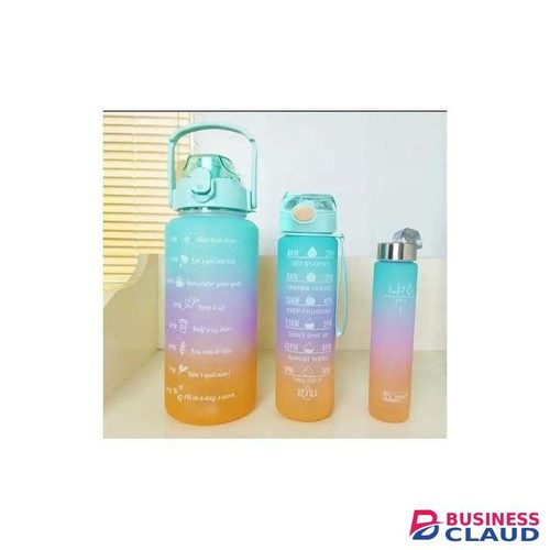 3-in-1 Set Water Bottle Motivational