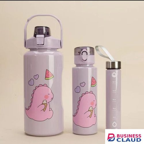 3 in 1 tomato motivational water bottles set