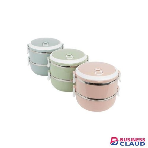 2 Layer Portable Food-Warmer School Students Lunch Box Case Thermal Insulated Container